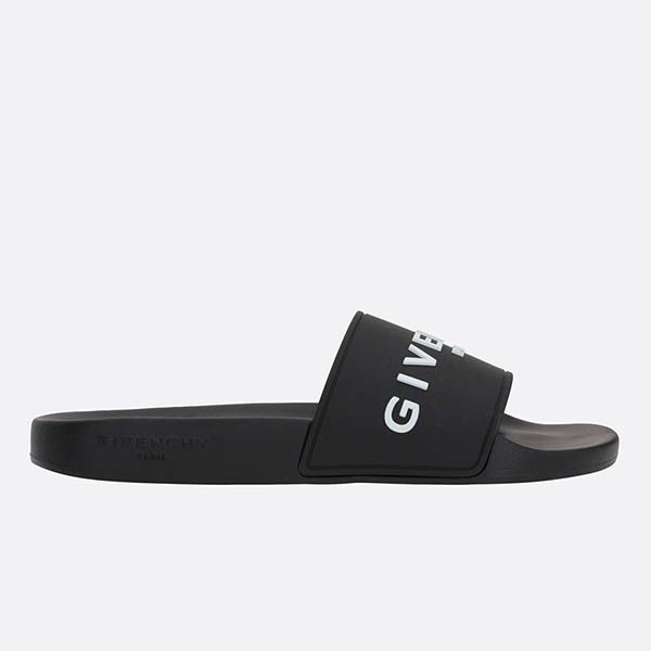 Dép Givenchy Logo Detailed Rubber Slide Sandals BE3076E1KU001 Màu Đen - 4