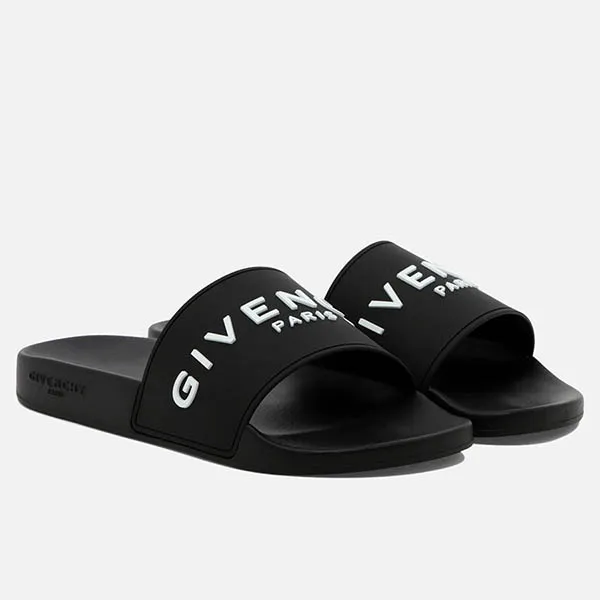 Dép Givenchy Paris Sandals BH301TH1DB001 Màu Đen - Dép - Vua Hàng Hiệu