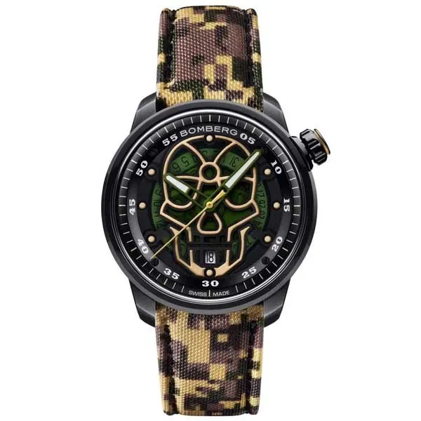 Đồng Hồ Nam Bomberg BB-01 Automatic Military Skull CT43APBA.23-4.11 - 43mm Phối Màu