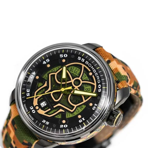 Đồng Hồ Nam Bomberg BB-01 Automatic Military Skull CT43APBA.23-4.11 - 43mm Phối Màu