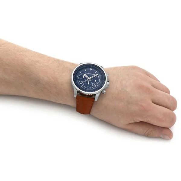 Đồng Hồ Nam Michael Kors MK Cortlandt Chronograph Quartz Blue Dial Men's Watch Mk8927 Màu Xanh Bạc - Đồng hồ - Vua Hàng Hiệu