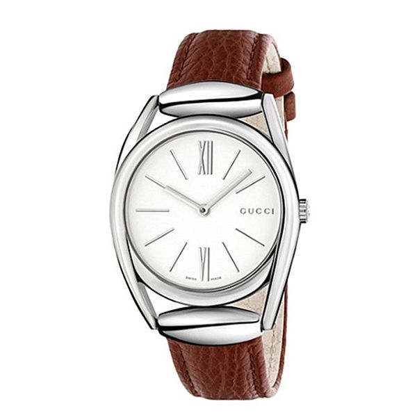 Đồng Hồ Nữ Gucci Horsebit Quartz Brown Leather Watch YA140403 Màu Nâu - 4