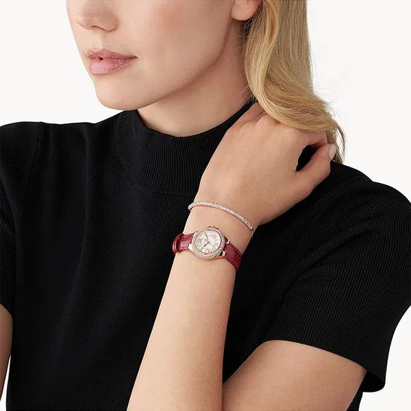 Đồng Hồ Nữ Michael Kors mk Camille MK1069SET Màu Đỏ/ Vàng Hồng