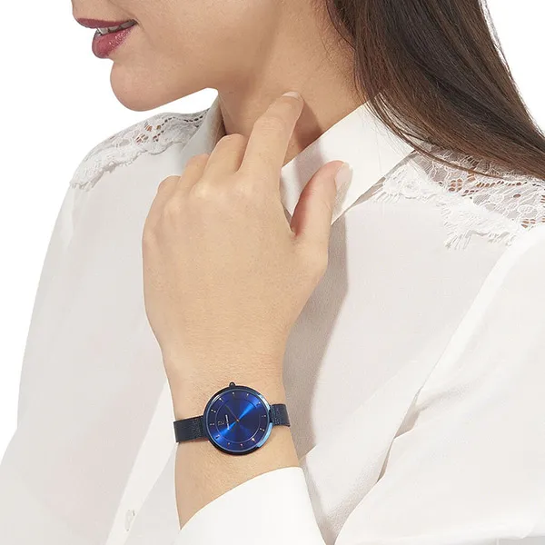 Đồng Hồ Nữ Pierre Lannier 076G668 Màu Bạc Mặt Xanh