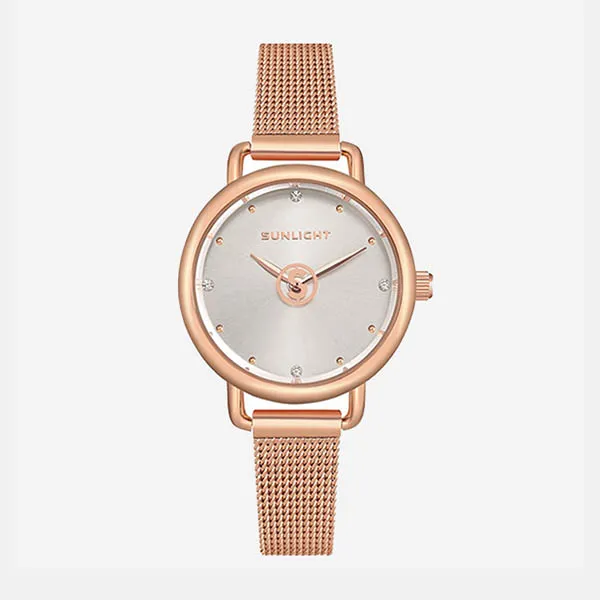 Đồng Hồ Nữ Sunlight Watches For Women Exclusively 337400 Màu Bạc Phối Vàng Hồng