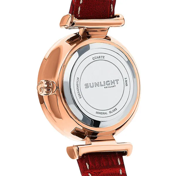 Đồng Hồ Nữ Sunlight Watches For Women Exclusively 98559 Màu Đỏ Bạc