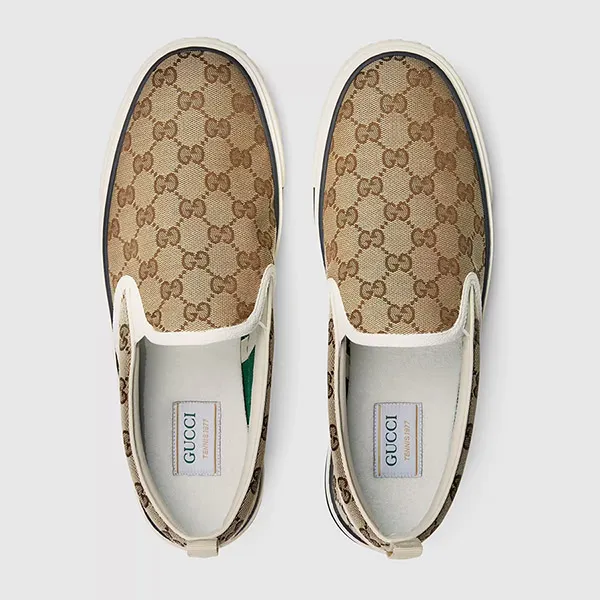 Giày Slip On Gucci TENNIS 1977 Beige 643489 2HK30 9761 Màu Be Size 6