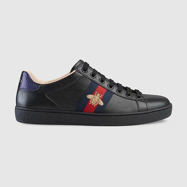 Giày Sneaker Gucci Women's Ace Embroidered Sneaker Màu Đen Size 42 - 4