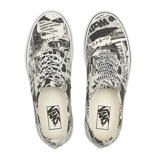 Giày Sneakers Vans Collage Black/White VN0A5KRDBZW Màu Đen Trắng Size 37 - Giày - Vua Hàng Hiệu