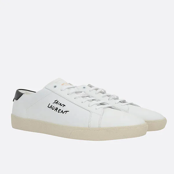 Giày Sneakers Yves Saint Laurent YSL Court Classic SL/06 Smooth Leather 610685AABEE9061 Màu Trắng Đen Size 42.5 - Giày - Vua Hàng Hiệu