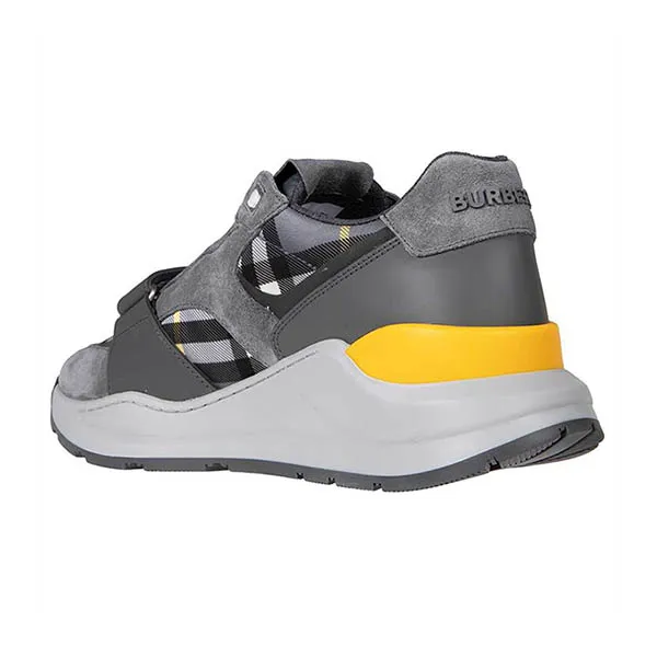 Giày Thể Thao Burberry 8064268 Ramsey Sneakers Grey Màu Xám