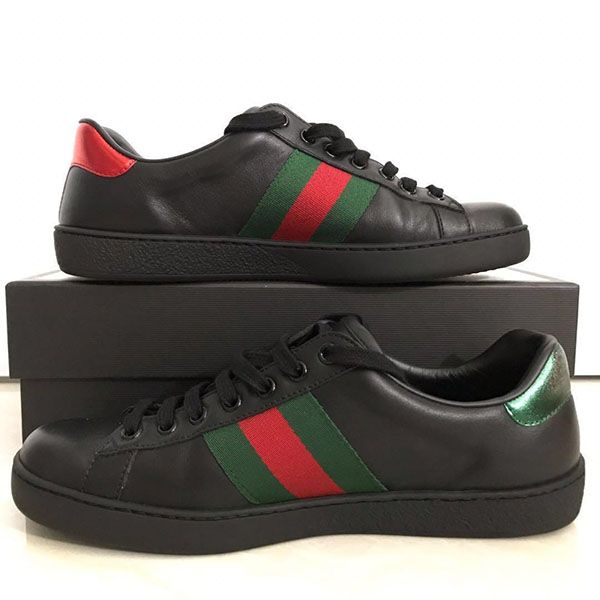 Giày Thể Thao Gucci Black Dog New Ace Sneakers Màu Đen Size 40 - 3