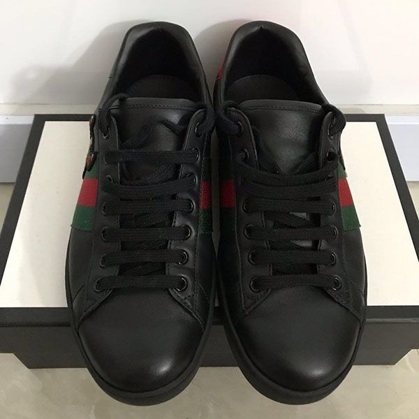 Giày Thể Thao Gucci Black Dog New Ace Sneakers Màu Đen Size 40 - 4