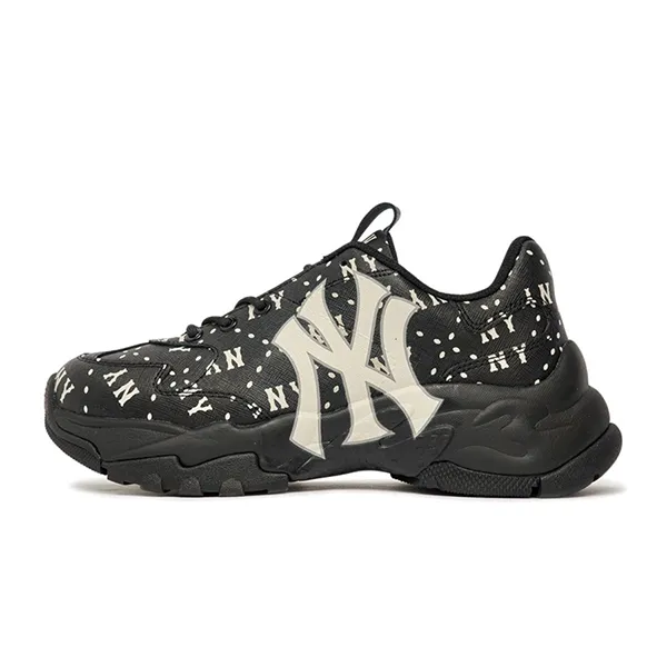 Giày Thể Thao MLB BigBall Chunky Saffiano Diamond Monogram New York Yankees 3ASHMS13N-50BKS Màu Đen Size 240