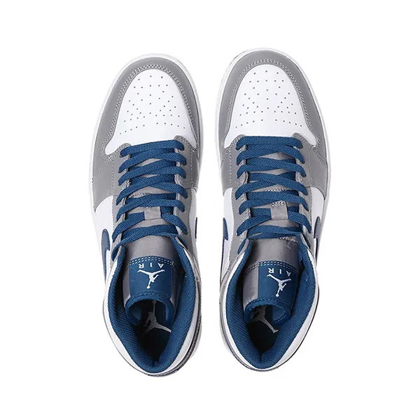 Giày Thể Thao Nike Air Jordan 1 Mid Cement True Blue DQ8426-014 Màu Xám Trắng Size 40 - Giày - Vua Hàng Hiệu