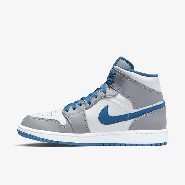 Giày Thể Thao Nike Air Jordan 1 Mid Cement True Blue DQ8426-014 Màu Xám Trắng Size 40 - Giày - Vua Hàng Hiệu