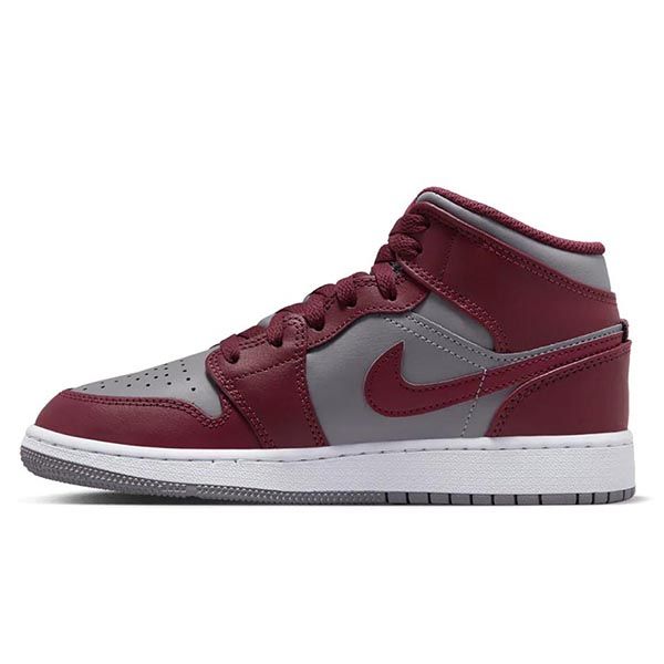 Giày Thể Thao Nike Jordan 1 High Mid GS Cherrywood Red DQ8423-615 Màu Xám Đỏ Size 35.5 - 4