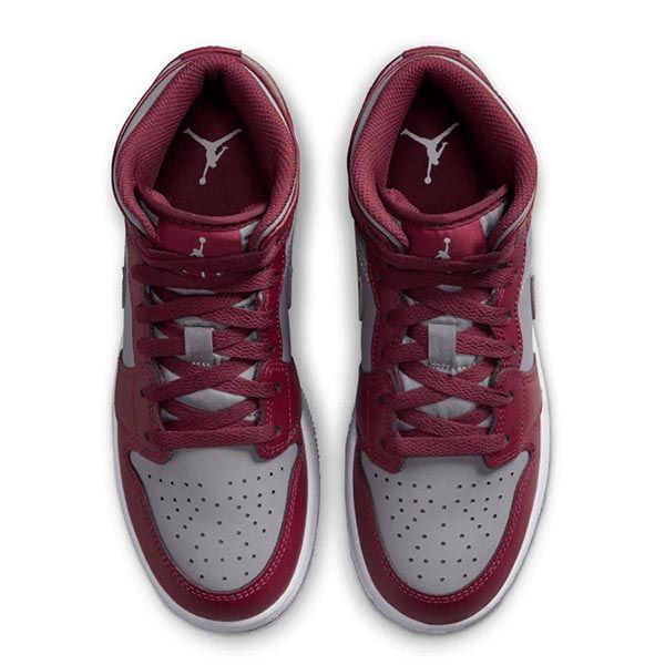 Giày Thể Thao Nike Jordan 1 High Mid GS Cherrywood Red DQ8423-615 Màu Xám Đỏ Size 35.5 - 3