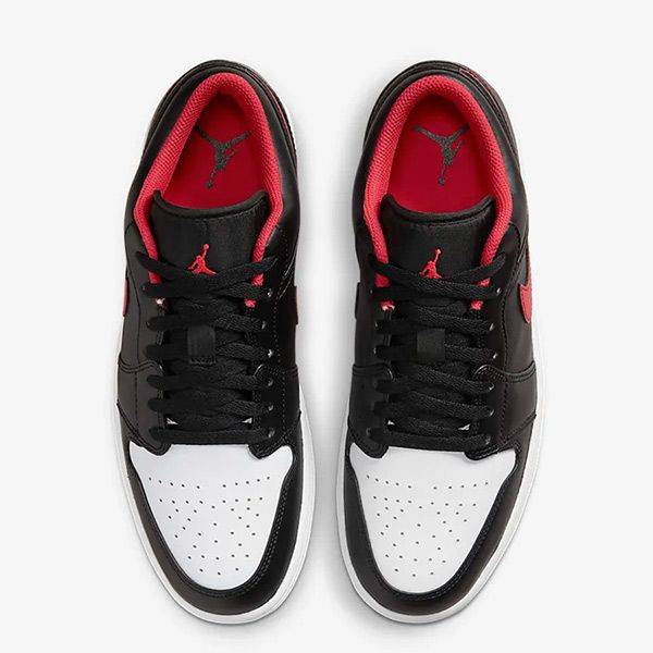 Giày Thể Thao Nike Jordan 1 Low 553558-063 Màu Đen/Trắng/Đỏ Size 40 - 1