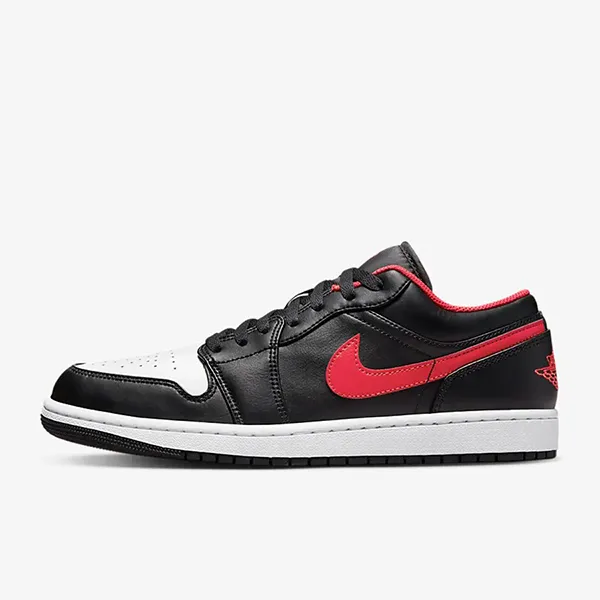 Giày Thể Thao Nike Jordan 1 Low 553558-063 Màu Đen/Trắng/Đỏ Size 40 - 5