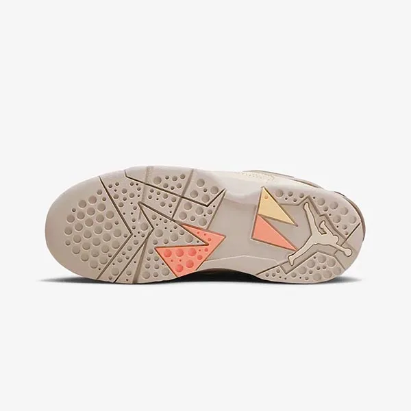 Giày Thể Thao Trẻ Em Nike Air Jordan 7 Retro PS x Bephie's Beauty Supply Sanddrift DR1484-168 Màu Be Hồng Size 17