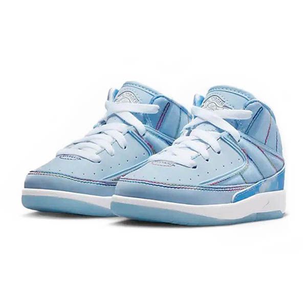 Giày Thể Thao Trẻ Em Nike Jordan 2 Retro J Balvin DQ7692-419 Màu Xanh Blue Size 16.5 - 1
