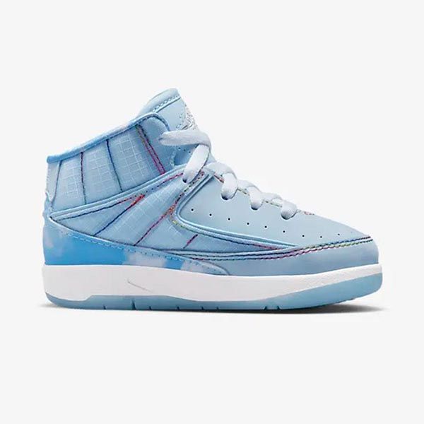 Giày Thể Thao Trẻ Em Nike Jordan 2 Retro J Balvin DQ7692-419 Màu Xanh Blue Size 16.5 - 4