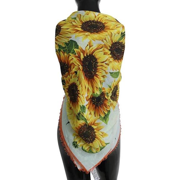 Khăn Dolce & Gabbana D&G Multicolor Sunflower FS209A GD052 HCHH9 Phối Màu - 4