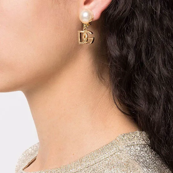 Khuyên Tai Dolce & Gabbana D&G Earrings WEO2N1W1111ZOO00 Màu Vàng Trắng - Trang sức - Vua Hàng Hiệu