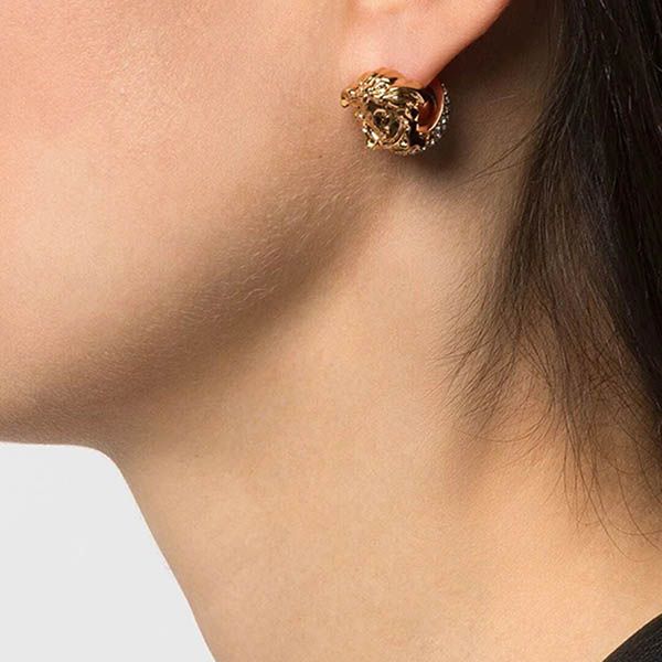 Khuyên Tai Versace Gold Earrings 10079891A006214J090 Màu Vàng Gold - 1