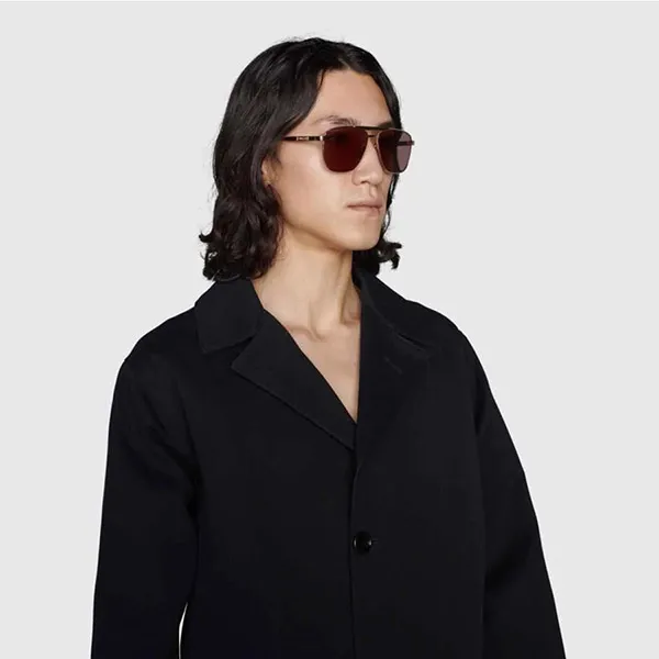 Kính Mát Gucci GG1164S 002 Màu Nâu - Kính mắt - Vua Hàng Hiệu