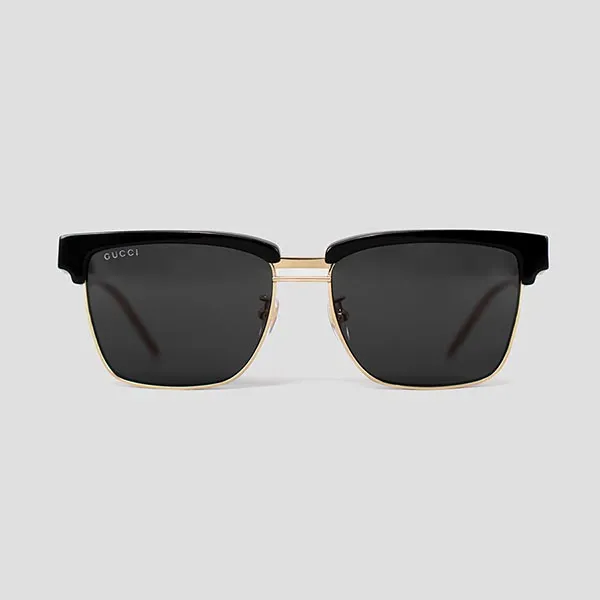 Kính Mát Gucci Square Havana Black GG0603S 001 Phối Màu