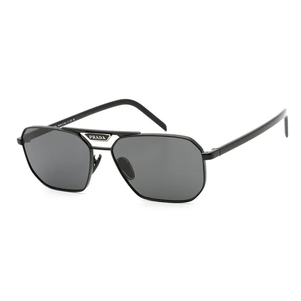 Kính Mát Prada Grey Rectangular Men's Sunglasses PR 58YS 1AB5S0 57 Màu Xám