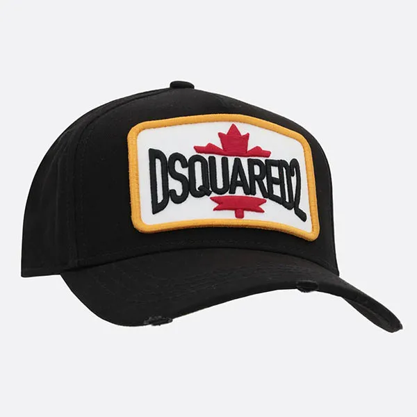 Mũ DSquared2 Patch Baseball Cap BCM061105C00001M1502 Màu Đen - Mũ nón - Vua Hàng Hiệu