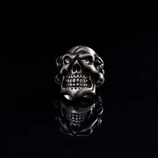 Nhẫn Bomberg Skully Ring - Silver RING.SS.15-62.6 Màu Bạc