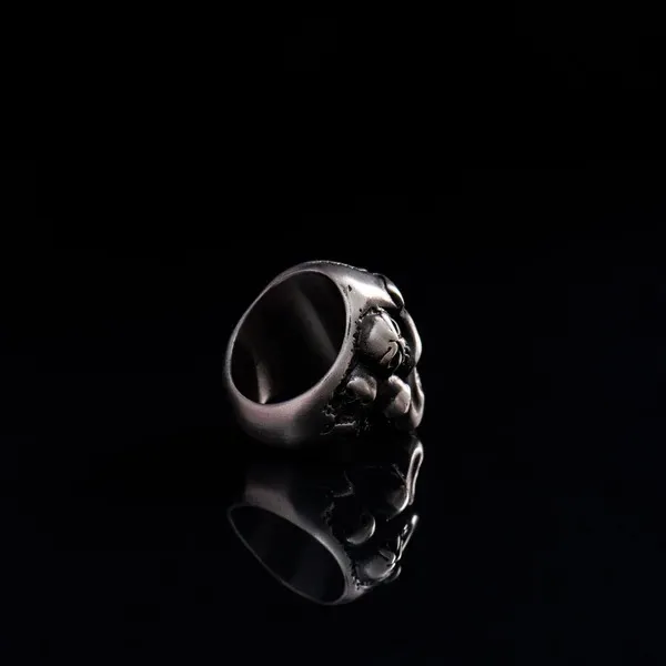 Nhẫn Bomberg Skully Ring - Silver RING.SS.15-62.6 Màu Bạc