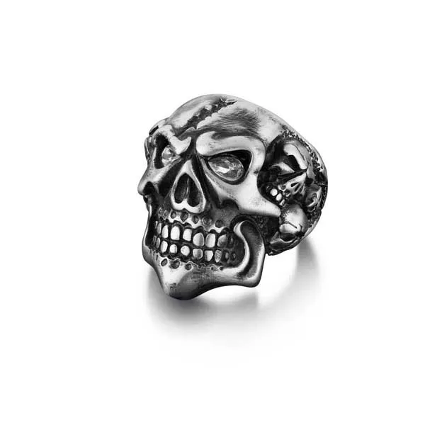 Nhẫn Bomberg Skully Ring - Silver RING.SS.15-62.6 Màu Bạc