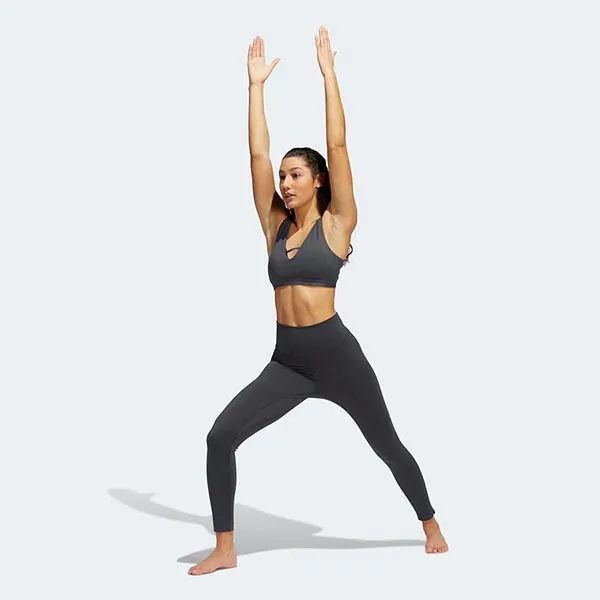 Quần Bó Tập Luyện Nữ Adidas Yo Lux 78 Tig HD4423 Màu Xám Size XXS