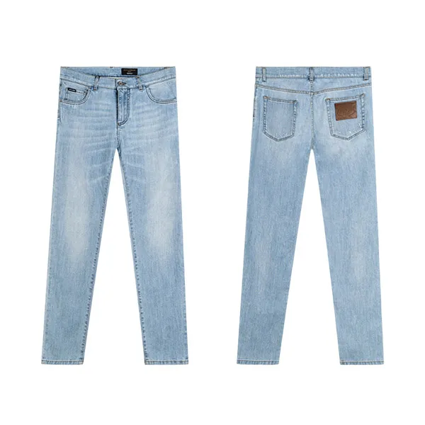 Quần Jeans Nam Dolce & Gabbana D&G Stonewashed Slim Fit GY07LD G8BZ1 S9001 Màu Xanh