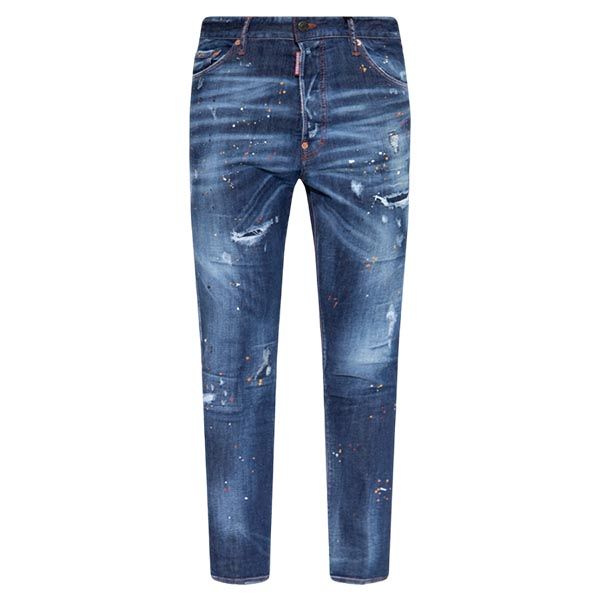 Quần Jeans Dsquared2 Dark Blue Relax Long Crotch S71LB1111 S30789 470 Màu Xanh Size 44 - 1