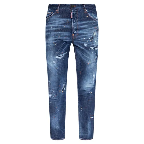 Quần Jeans Dsquared2 Dark Blue Relax Long Crotch S71LB1111 S30789 470 Màu Xanh Size 48