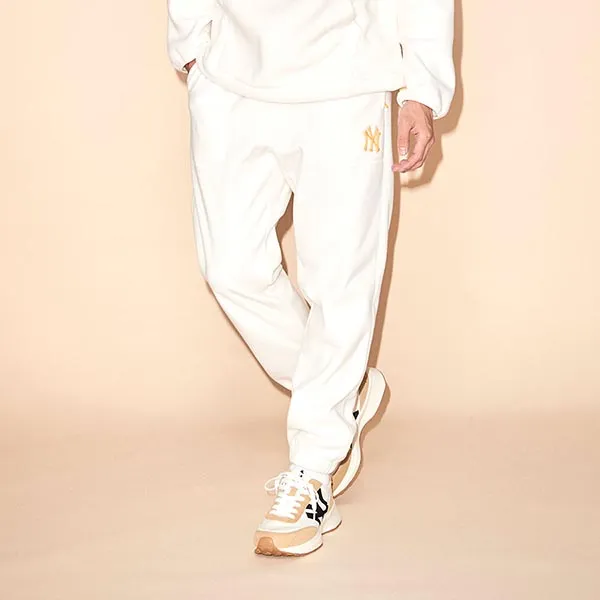 Quần Jogger MLB Basic Medium Logo Fleece Jogger Pants New York Yankees 3APTW0126-50CRS Màu Trắng - Thời trang - Vua Hàng Hiệu