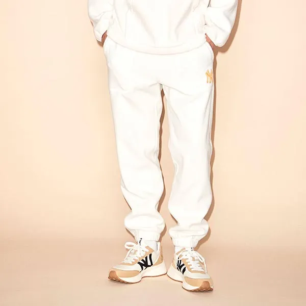 Quần Jogger MLB Basic Medium Logo Fleece Jogger Pants New York Yankees 3APTW0126-50CRS Màu Trắng - Thời trang - Vua Hàng Hiệu