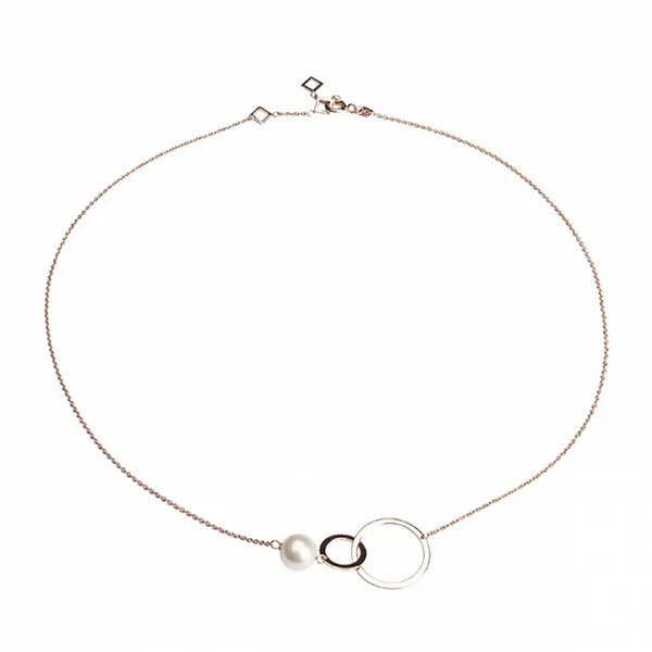 Set Dây Chuyền + Khuyên Tai Misaki Monaco Rose Gold Short Rhythm Box Màu Vàng Hồng - Trang sức - Vua Hàng Hiệu