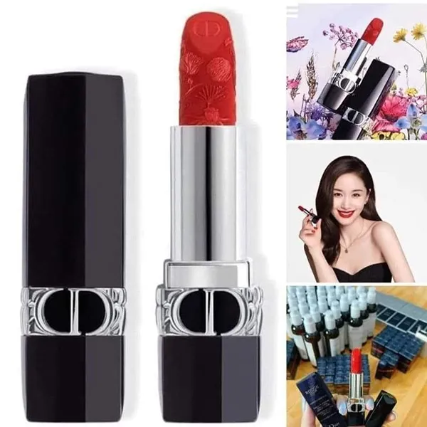 Son Dior Rouge Dior Limited Edition 999 Màu Đỏ Thuần