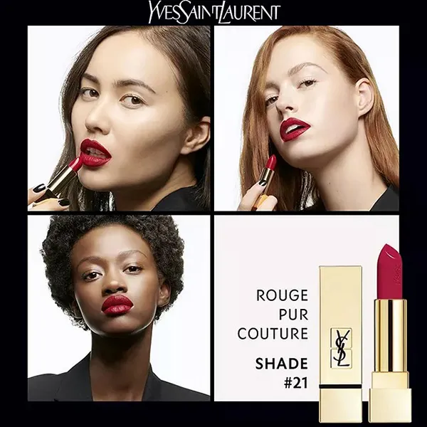 Son Yves Saint Laurent YSL 21 Rouge Paradoxe Màu Đỏ Thuần