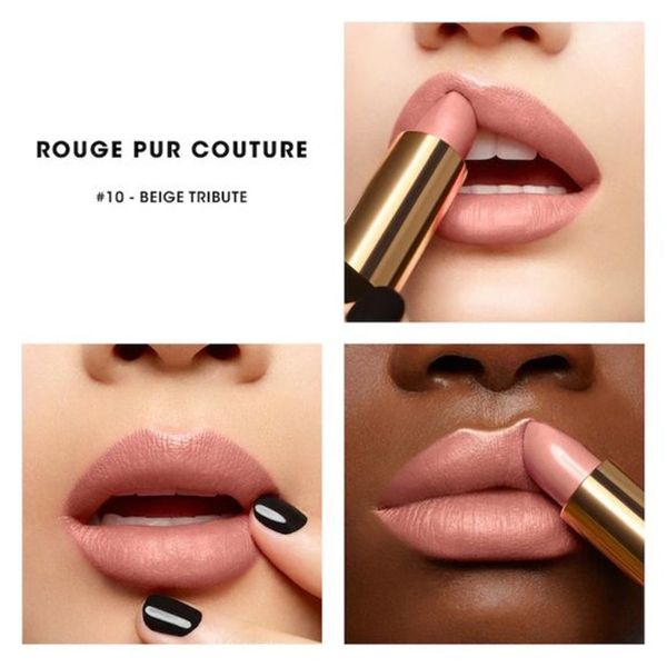 Son Yves Saint Laurent YSL Rouge Pur Couture 10 Beige Tribute Màu Hồng Nude - 2
