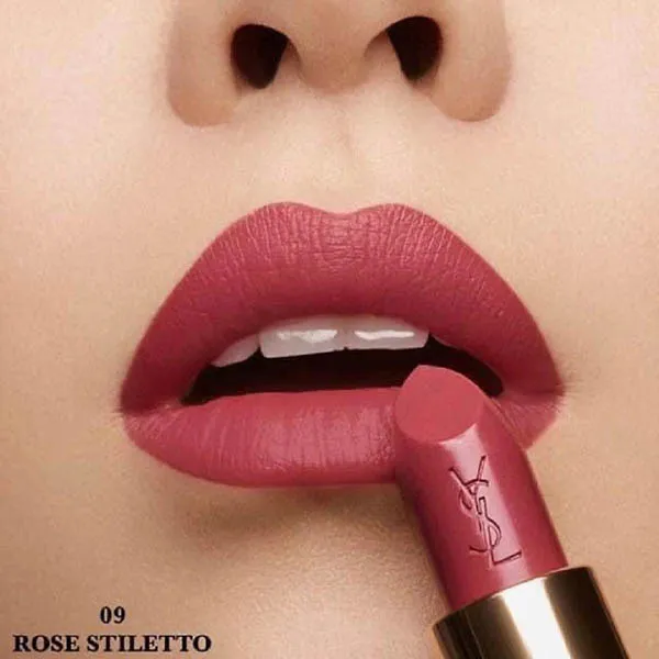Son Yves Saint Laurent YSL Rouge Pur Couture Màu 09 Rose Stiletto - Son Môi - Vua Hàng Hiệu