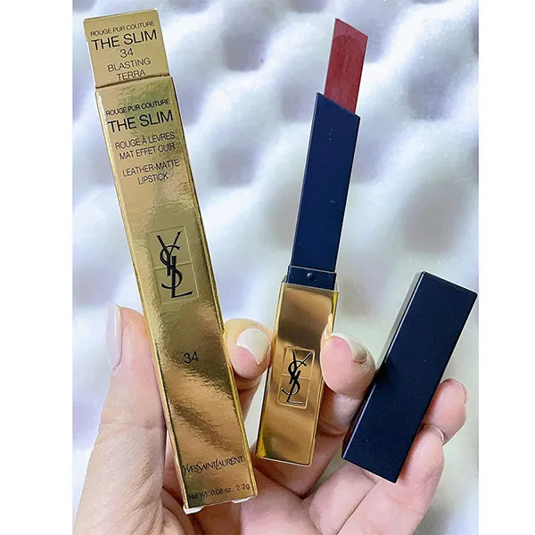 Son Yves Saint Laurent YSL Rouge Pur Couture The Slim Lipstick 34 Blasting Terra Màu Đỏ Gạch