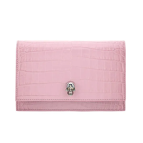 Túi Đeo Chéo Alexander Mcqueen Skull Crossbody Bag 613088DYT535618 Màu Hồng